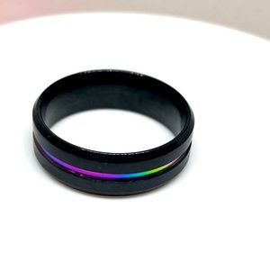Black Stainless Steel Ring